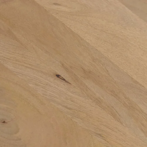 Table à manger ronde bois de manguier Felo colonnes cannelées Ethan Chloé 140 cm — vue 10