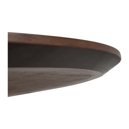 Table à manger ronde plaqué noyer Surrey pied central Ethan Chloé 150 cm — vue 6