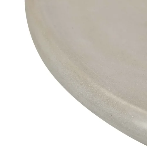 Table basse aspect pierre grise plateau épais base cylindrique Ethan Chloé 85 cm — vue 3