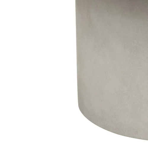 Table basse aspect pierre grise plateau épais base cylindrique Ethan Chloé 85 cm — vue 5
