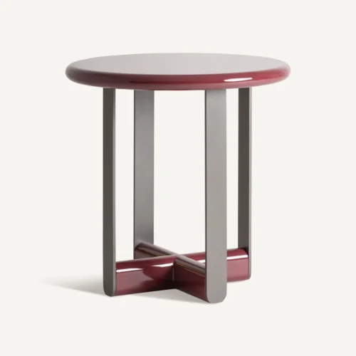 Table basse Bertea rouge bordeaux Vical Home — vue 2