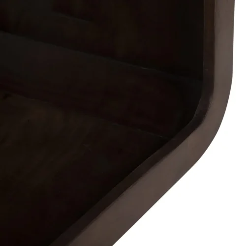 Table basse bois de mindi brun en ruban continu Ethan Chloé 120 cm — vue 7