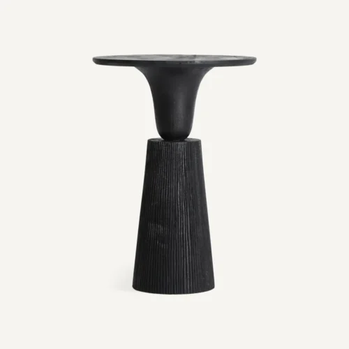 Table basse Gruteau bois de manguier noir Vical Home