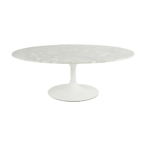 Table Basse Marbella Ovale Blanche Athezza — vue 2