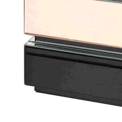 Table basse miroir cuivre rose Aurham plateau carré Ethan Chloé 90,7 cm — vue 6