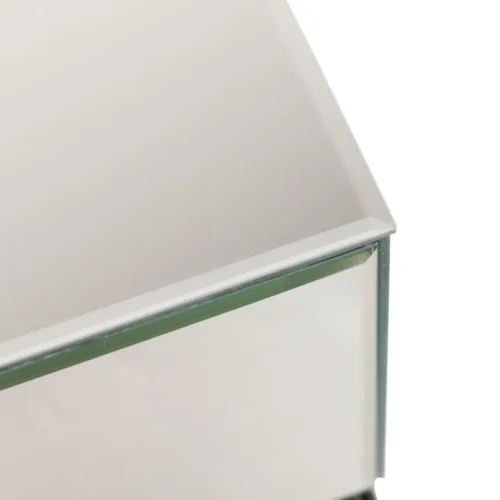 Table basse miroir cuivre rose Aurham plateau carré Ethan Chloé 90,7 cm — vue 8