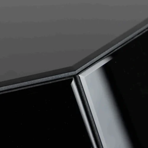 Table basse miroir noir Dayton facettes taillées Ethan Chloé 99 cm — vue 6