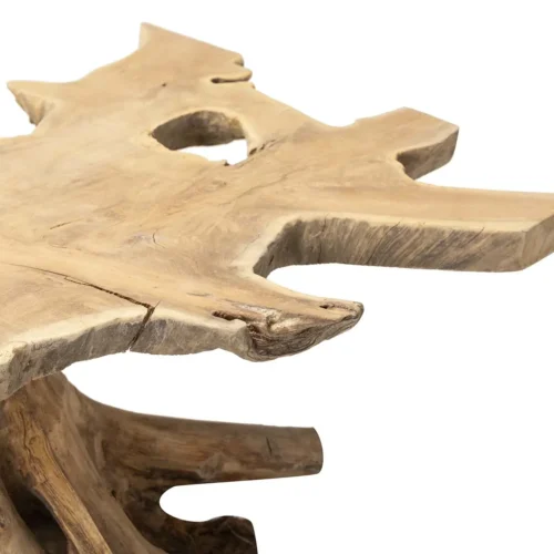 Table basse racine de teck Owiot plateau à contours libres Ethan Chloé 160 cm — vue 6