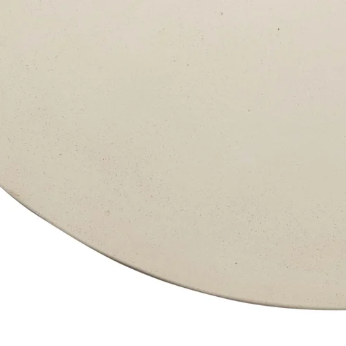 Table basse ronde aspect pierre claire base cannelée Ethan Chloé 78 cm — vue 10