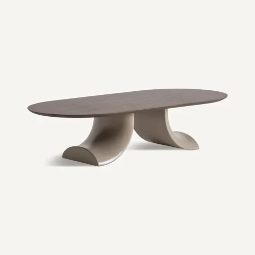 Table basse Tesila ovale gris Vical Home — vue 2