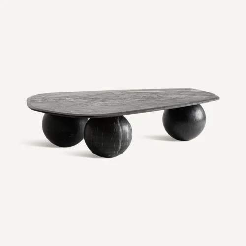 Table basse Tiffa marbre noir Vical Home — vue 2