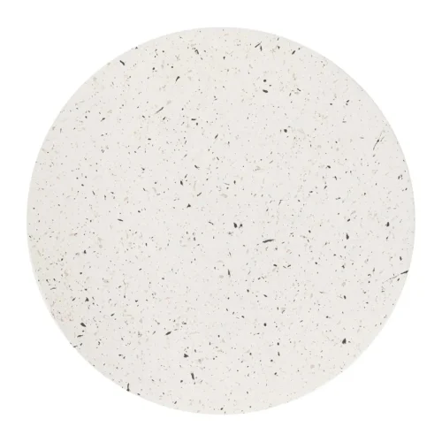 Table d'appoint galets aspect pierre blanche mouchetée Ethan Chloé 46 cm — vue 9
