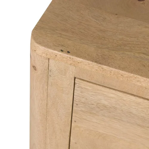 Table de chevet bois de manguier Felo tiroir et niche Ethan Chloé 55 cm — vue 10