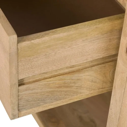 Table de chevet bois de manguier Felo tiroir et niche Ethan Chloé 55 cm — vue 12