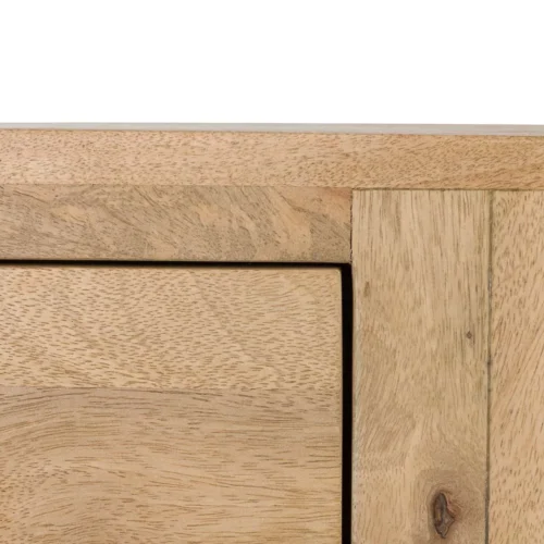 Table de chevet bois de manguier Felo tiroir et niche Ethan Chloé 55 cm — vue 8