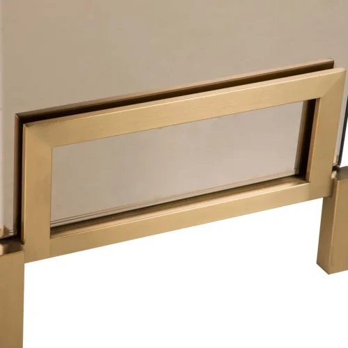 Table de chevet miroir champagne Prestine 2 tiroirs dorés Ethan Chloé 65 cm — vue 11
