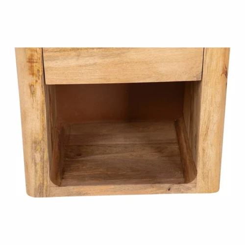 Table de chevet plateau marbre Felo bois de manguier Ethan Chloé 55 cm — vue 11