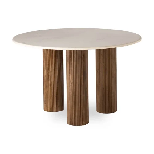 Table Repas Lecce Marbre Blanc Athezza