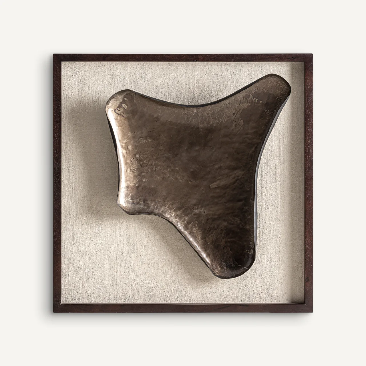 Tableau carré bois de mangue 87 x 87 Vical Home