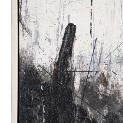 Tableau paysage noir et blanc arbres et herbes hautes Ixia 80 × 120 cm — vue 4