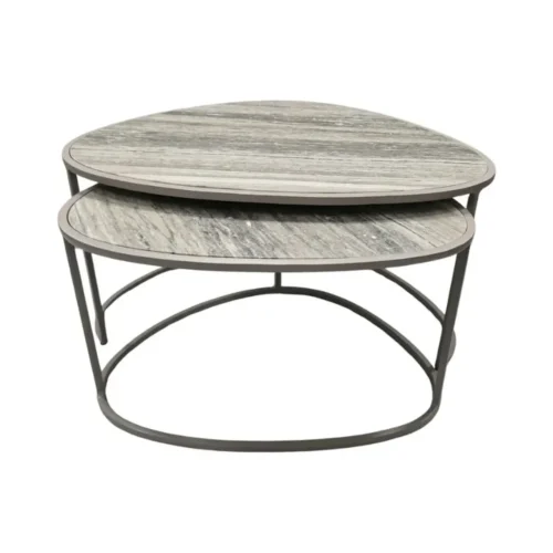 Tables Basses Alba Gris Athezza — vue 2