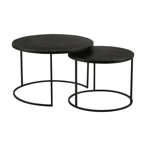 Athezza Tables Basses Palma Noires Athezza