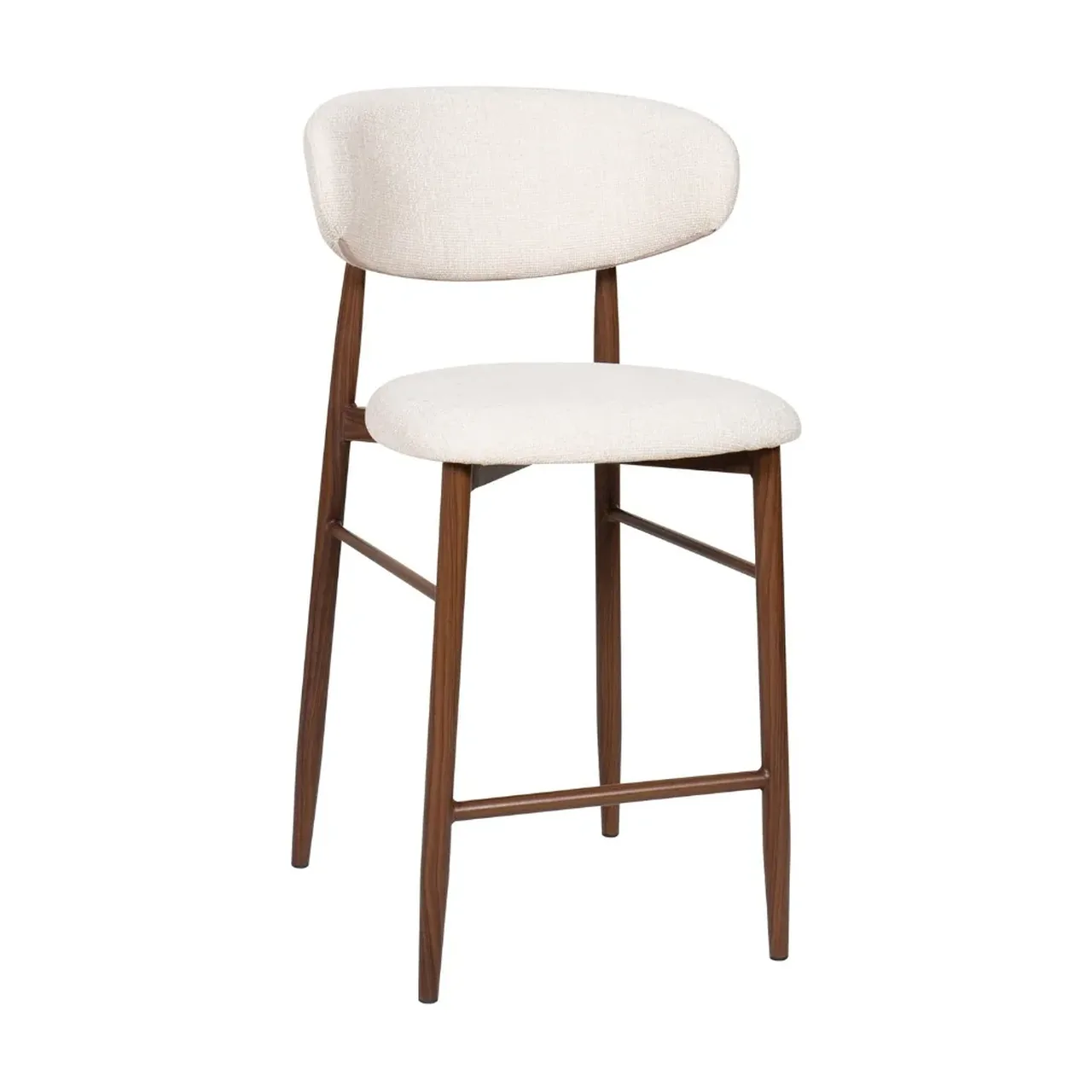 Tabouret Bar Georgia Beige Pied Noyer Athezza