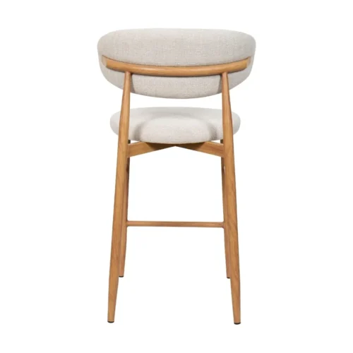 Tabouret Bar Georgia Beige Pied Naturel Athezza — vue 5