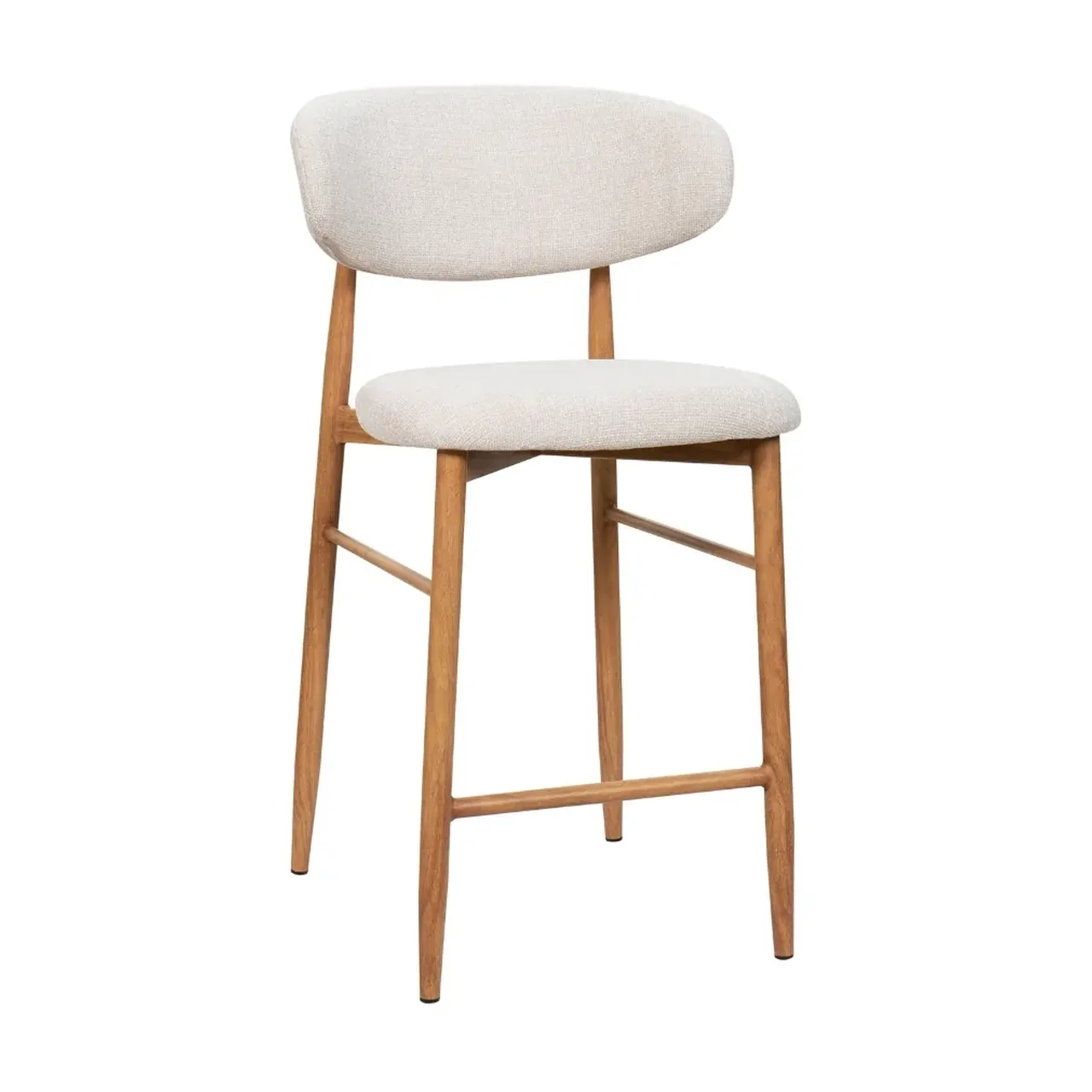 Tabouret Bar Georgia Beige Pied Naturel Athezza