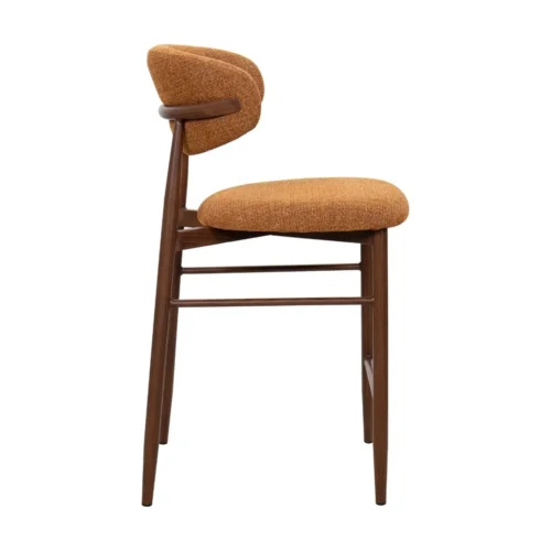 Tabouret Bar Georgia Fox Pied Noyer Athezza — vue 3