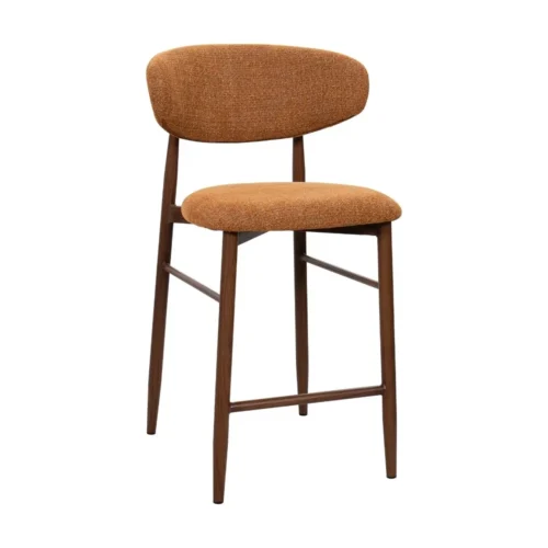 Chaises de bar Athezza Tabouret Bar Georgia Fox Pied Noyer Athezza