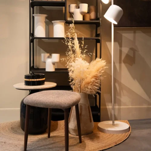 Tabouret Georgia Taupe Athezza — vue 3