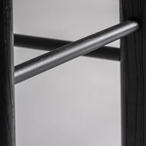 Tabouret haut Jacquard orme noir et gris Vical Home — vue 6