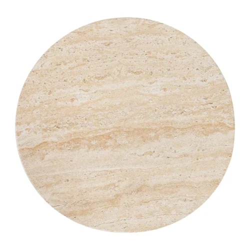 Bout de canapé sablier aspect pierre claire veinée Sedit Ethan Chloé 46 cm — vue 8
