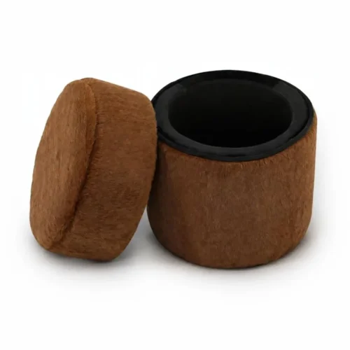 Tabouret Victoria Fausse Fourrure Chocolat Athezza — vue 3