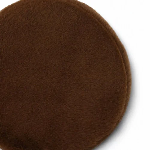 Tabouret Victoria Fausse Fourrure Chocolat Athezza — vue 5