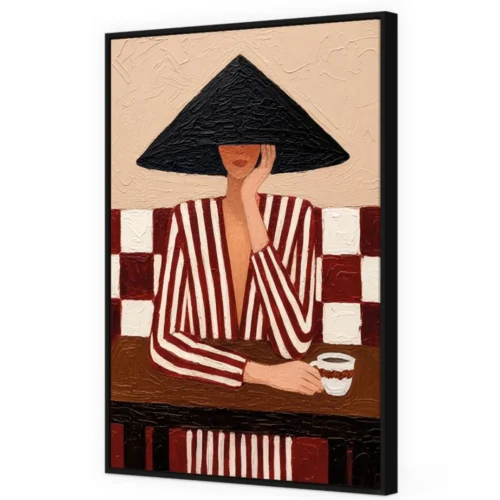Toile Encadrée Attitude Cadre Noir Athezza — vue 2