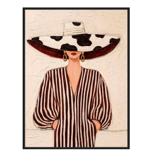 Toile Encadrée Audace Cadre Noir Athezza