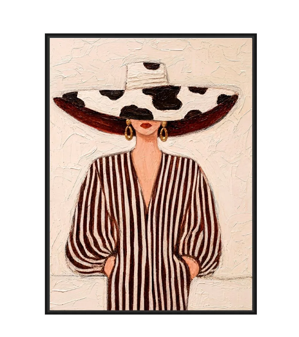Toile Encadrée Audace Cadre Noir Athezza