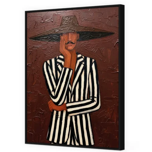 Toile Encadrée Charisme Cadre Noir Athezza — vue 2