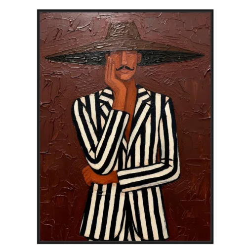 Toile Encadrée Charisme Cadre Noir Athezza
