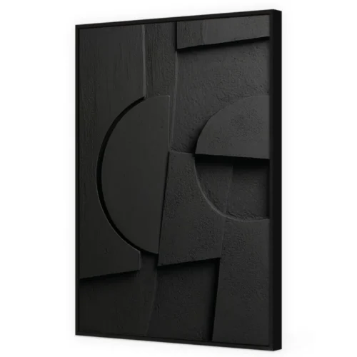 Toile Encadrée Lyre Cadre Noir Athezza — vue 2