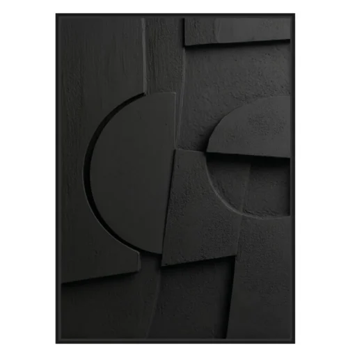 Toile Encadrée Lyre Cadre Noir Athezza