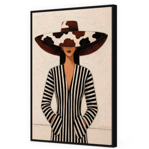 Toile Encadrée Mystère Cadre Noir Athezza — vue 2