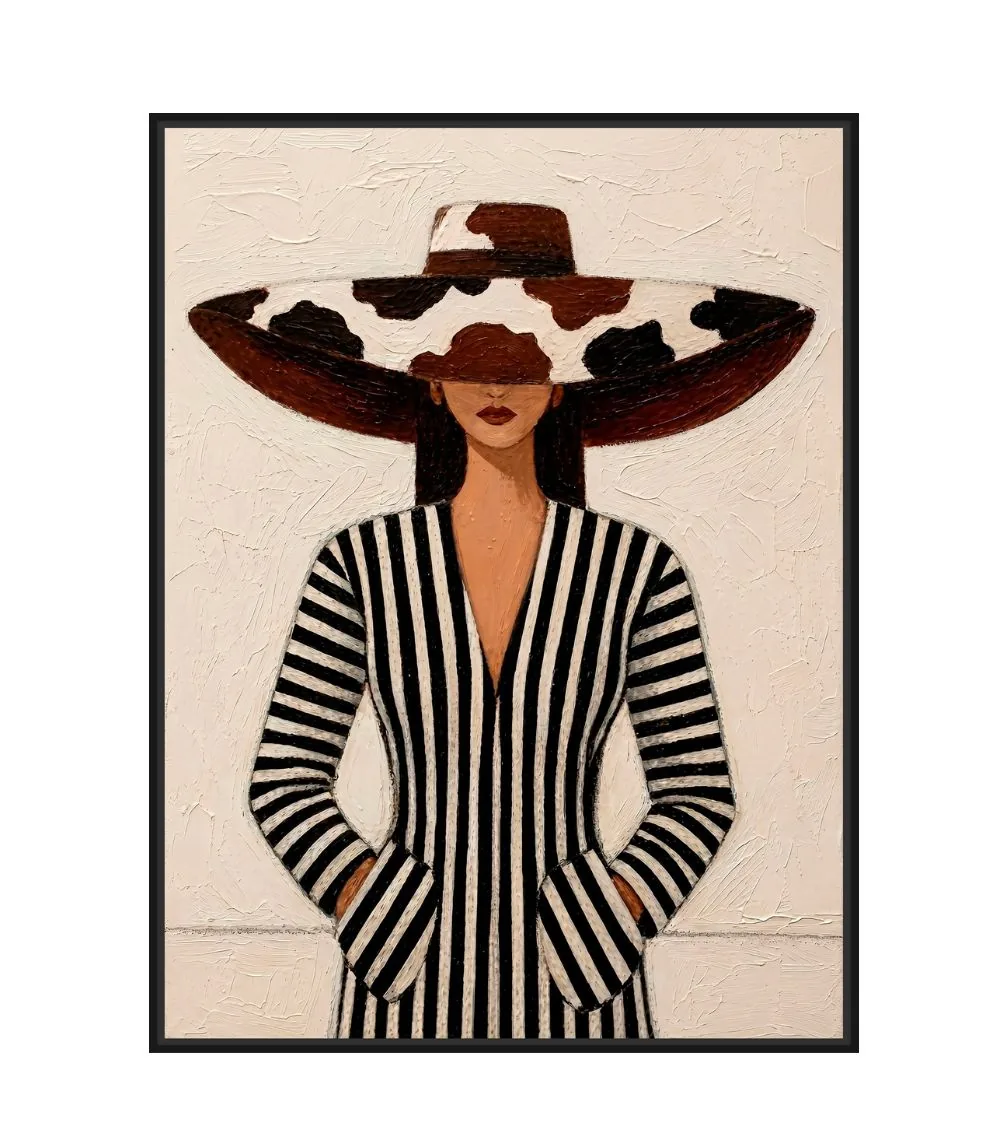 Toile Encadrée Mystère Cadre Noir Athezza