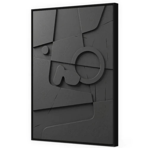 Toile Encadrée Orion Cadre Noir Athezza — vue 2