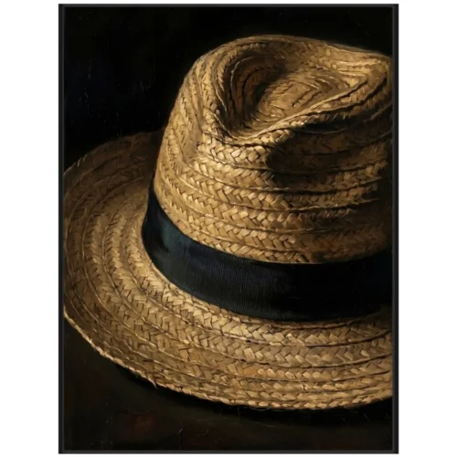 Toile Encadrée Panama Cadre Noir Athezza