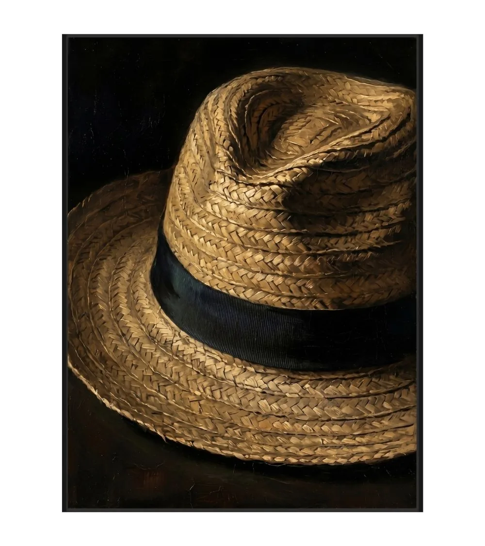 Toile Encadrée Panama Cadre Noir Athezza