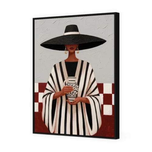 Toile Encadrée Prestance Cadre Noir Athezza — vue 2