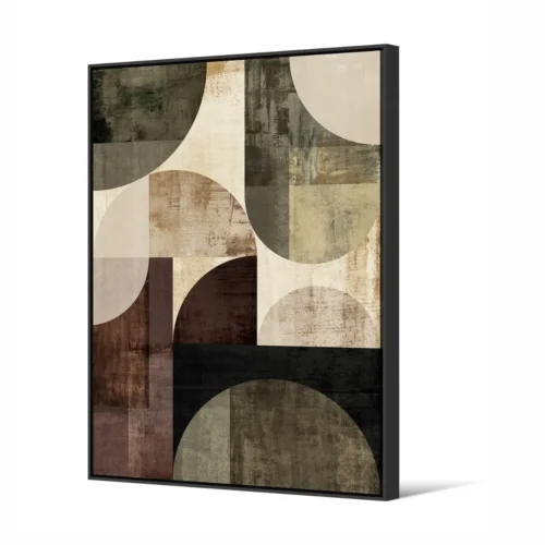 Toile Encadrée Résonance Tissu Velours Athezza — vue 2